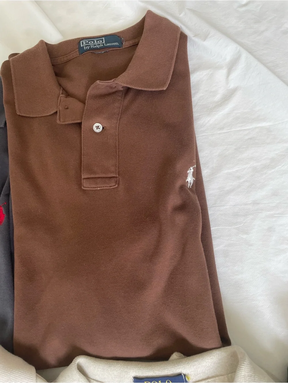Set of 9. Polo by Ralph Lauren Mixed Color Polo Shirt Lot. Size XL.